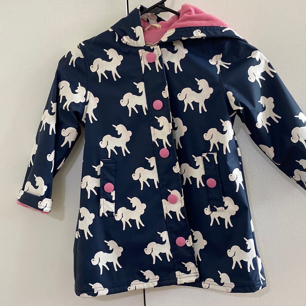 Hatley girls Raincoat Color changing Unicorn Splash